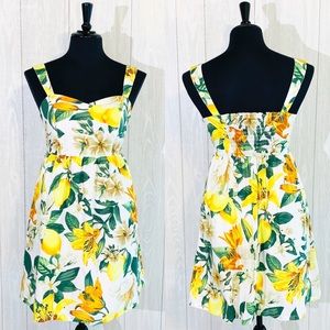 Marled reunited clothing lemon floral print dress